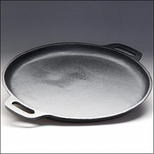 Сковорода d=35 см. чугун. h=3 см. с двумя ручк. /4/