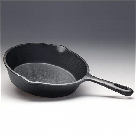 Сковорода d=39,5 см. чугун. h=7 см. с ручкой /2/