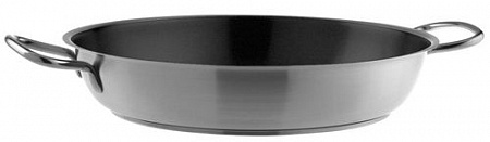 Сковорода d=40 см. h=7,5 см. нерж. с антиприг.покр. с 2 ручк. (индукция) Pinti
