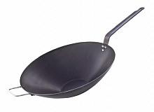 Сковорода Wok d=32 см. голубая сталь (индукция) De Buyer