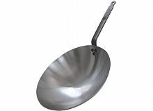 Сковорода Wok d=35,5 см. белая сталь (индукция) De Buyer