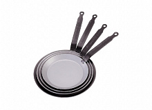 Сковорода для блинов d=16 см. белая сталь "Carbone Steel Plus" (индукция) De Buyer