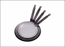 Сковорода для блинов d=22 см. бел.сталь "Carbone Steel" (индукция) De Buyer