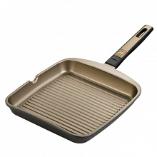 Сковорода-гриль 28*28 см. квадратн. (индукция) Terra Pinti (121413) Z