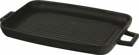 Сковорода-гриль 31*42 см. чугун, черная"ECO" LAVA