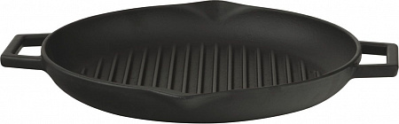 Сковорода-гриль d=26 см. чугун, черная "ECO" LAVA