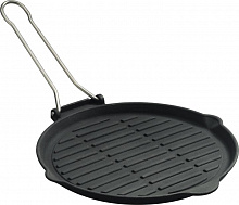Сковорода-гриль d=25 см. чугун, черная "ECO" LAVA