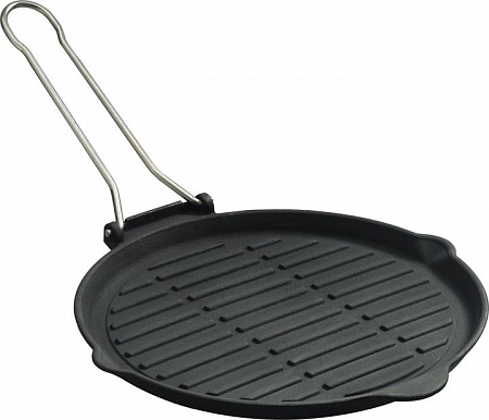 Сковорода-гриль d=25 см. чугун, черная "ECO" LAVA