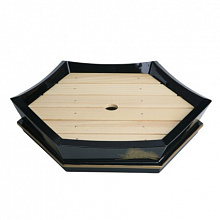 Блюдо 6-и угольник 36,5*36,5*7,5 см Дерево/1/