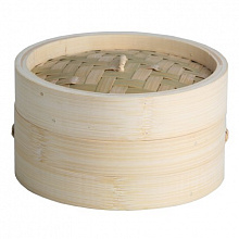 Лукошко паровое (манту) д.21 см. Дерево/1/