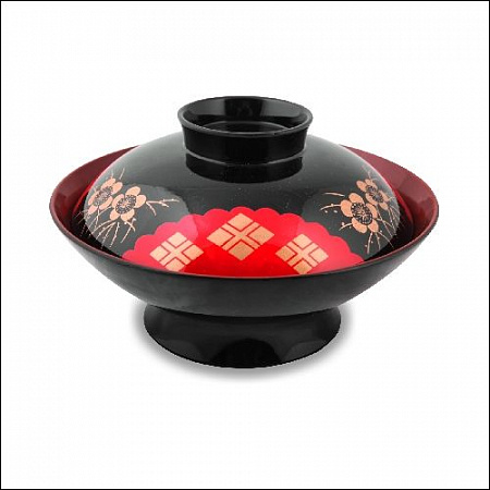 Миска с крышкой 250мл в.10см д.16см