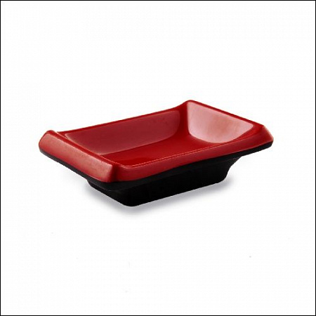 Подсоусник 9,3см*6,4см  Чёрно-Красный