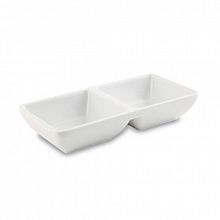 Подсоусник двойной 14,8*7,2 см. "Белый"