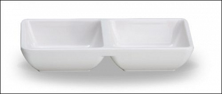 Подсоусник двойной 14,8*7,2 см. "Голубой бамбук"