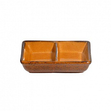 Подсоусник двойной 9*6,5 см. Киото Беж/6/*