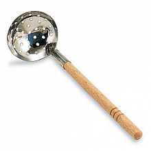 Половник большой перфорир. 113*320мм. нерж.ст/дер.