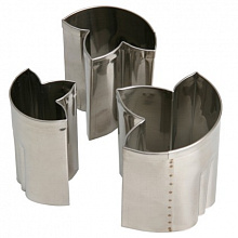 Резак для овощей фигурный Бамбуковый лист нерж.ст. (3 шт.)