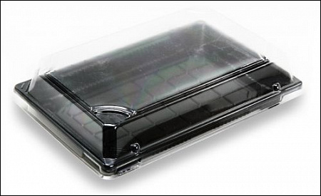 Суши бокс с крышкой 186*127*17/188*135*30 пластик 100 шт/уп.