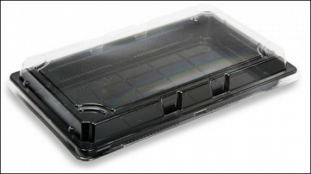 Суши бокс с крышкой 235*143*20/240*147*26 пластик 100 шт/уп.