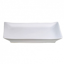 Тарелка прямоугольная 27,5*22 см. Киото Вайт /4/*