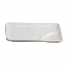 Тарелка с подсоусником 17*11,5*1,8 см. Киото Вайт/6/