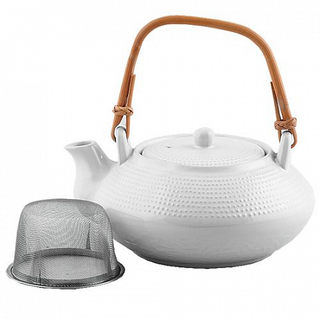 Чайник 650 мл. с ситом Киото Вайт /1/*