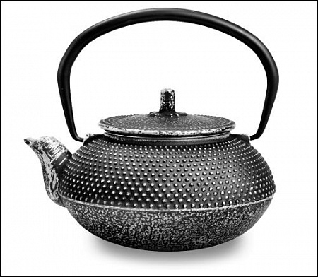 Чайник чугунный серебряный 300мл