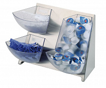 Подставка нерж. с пласт. емк. 1 л. для пакет. прод. 39*27 см. h=28 см. APS