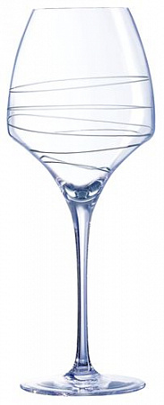 Бокал для вина 400 мл. d=89, h=231 мм с лазер. рисунком Опен ап /4/16/