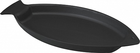 Сковорода 24*15 см. чугун. овальная "рыбка" черная "ECO" LAVA