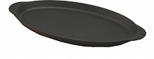 Сковорода 29,5*15,5 см. чугун. овальная "рыбка" черная "ECO" LAVA