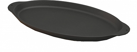 Сковорода 29,5*15,5 см. чугун. овальная "рыбка" черная "ECO" LAVA
