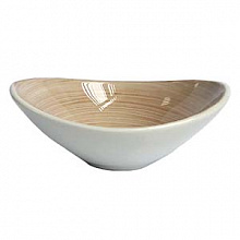 Салатник вытянутый, 18 см, песочный,