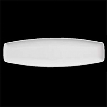 BISTRO CURVE WHITE - Rectangular platter 36,5x9,5 cm
