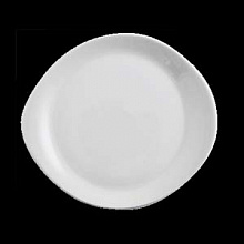 PEBBLE WHITE - Plate 20x18 cm