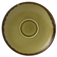 Блюдце 13,5 см, оливковое,