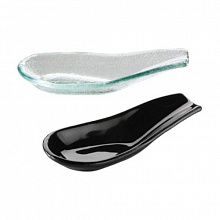 ZIEHER Ложка для комплимента 6,5х13, стекло, цвет черный