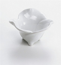 ZIEHER J-Chef Емкость для соуса/комплимента 45 мл в форме цветка, 8,5х8х5,5 см, фарфор, цвет белый