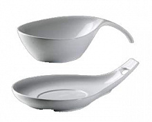 ZIEHER Duo Подставка для салатника 630 мл(арт.4231.LO), 30x18x5,5 см, фарфор