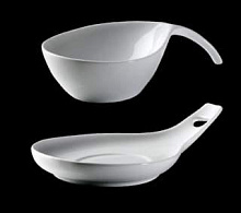 ZIEHER Duo Подставка для салатника 280 мл (арт.4231.MO), 23,5x14x5 см, фарфор