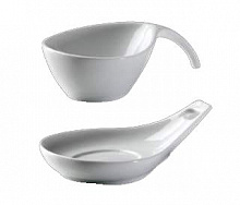 ZIEHER Duo Подставка для салатника 80 мл(арт.4231.SO), 13,5x8,5x3,5 см, фарфор