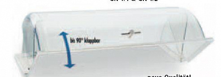 APS Крышка 53х32,5 см, h=17 см, поликарбонат, ручки цвет золото