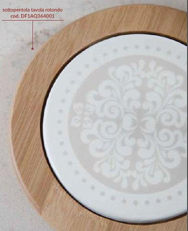 ANDREA FONTEBASSO DOLCE CASA  Подставка круглая, керамика